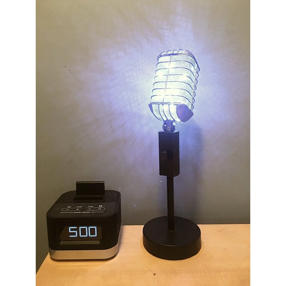 Vintage microphone light